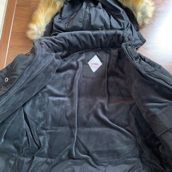 Spire by Galaxy Long Heavy weight Parka Coat - Picture 3 of 6